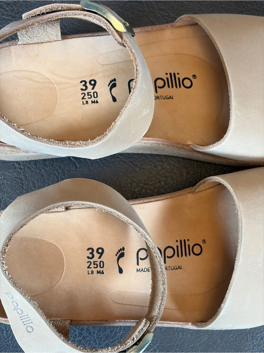 Papillio by Birkenstock Glenda Sandal Sandcastle Nubuck size 39
